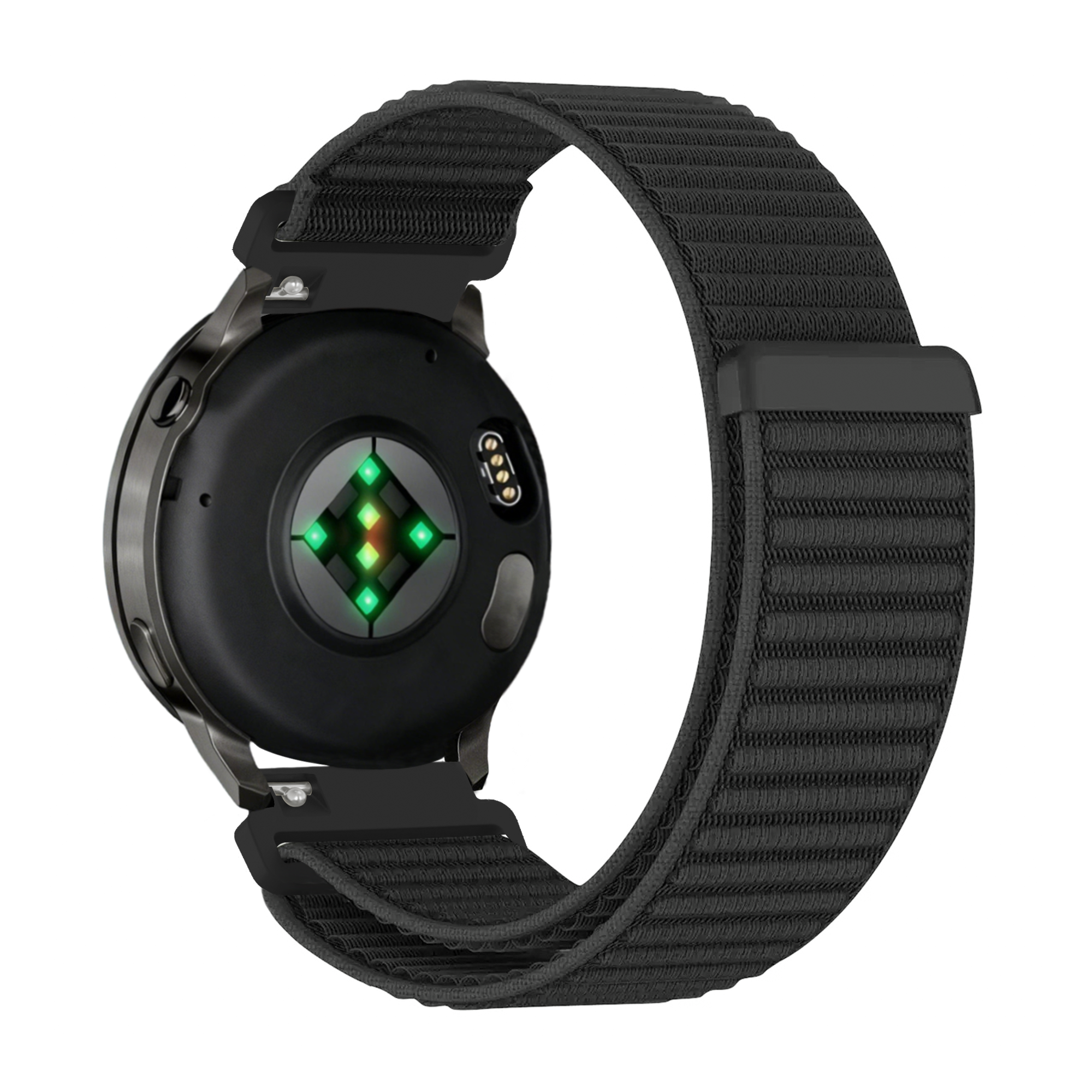 Bandz Garmin Forerunner 265 Nylon Strap 'Wave' (Black)
