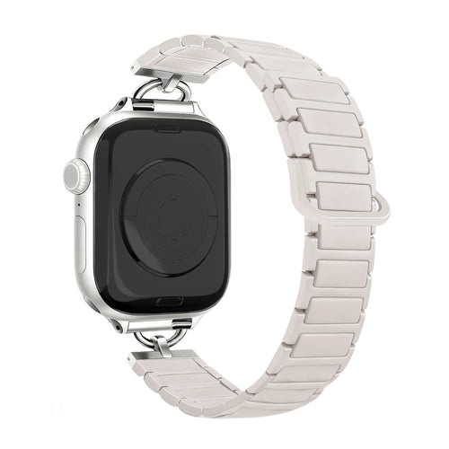 Bandz Apple Watch Magnetisches Silikonarmband 'Slim' (Polarstern)