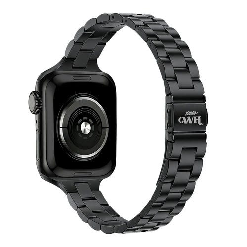 xoxo Wildhearts Apple Watch Slender Steel Strap (Black)