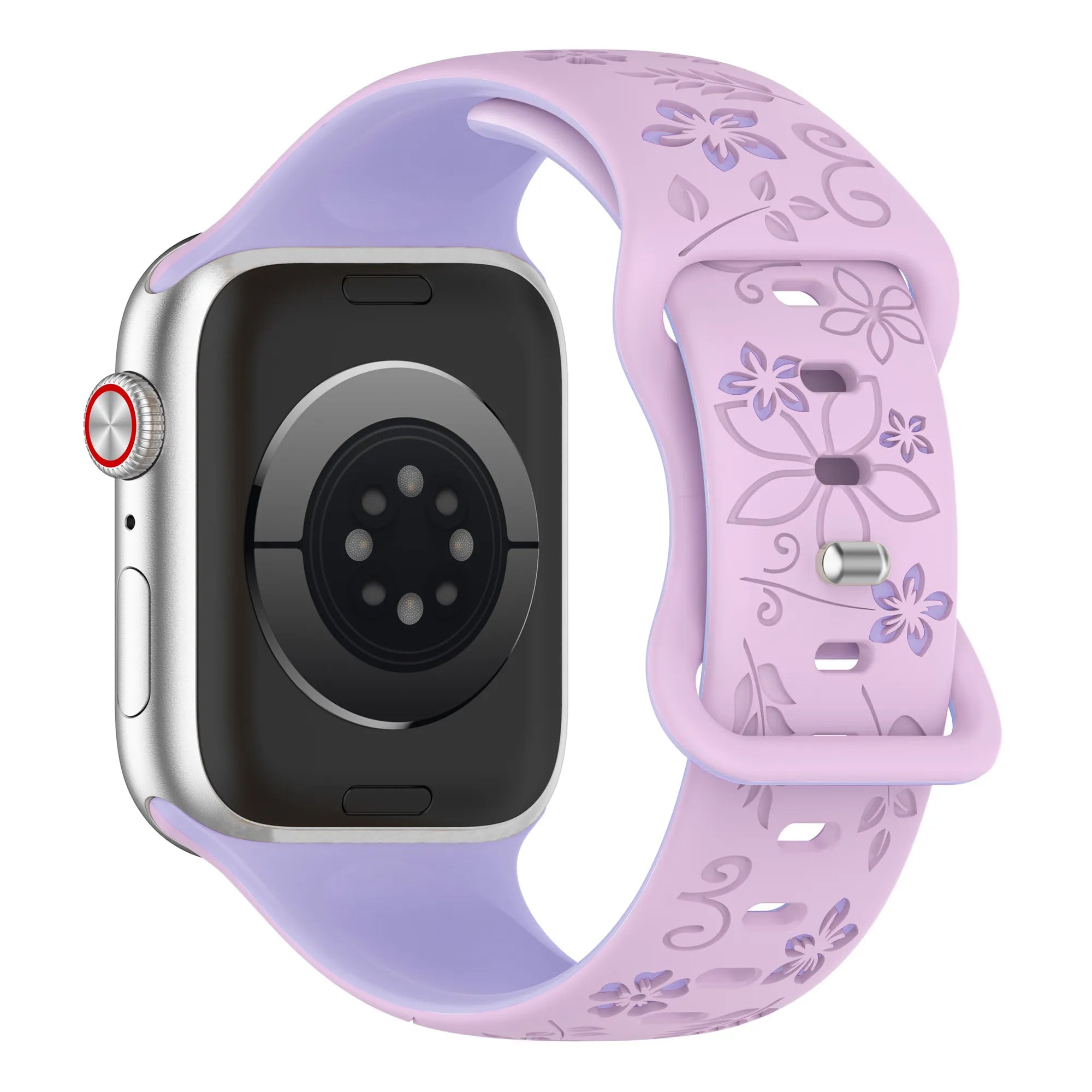 Apple Watch Flower Silikonarmband (Flieder/Lila)