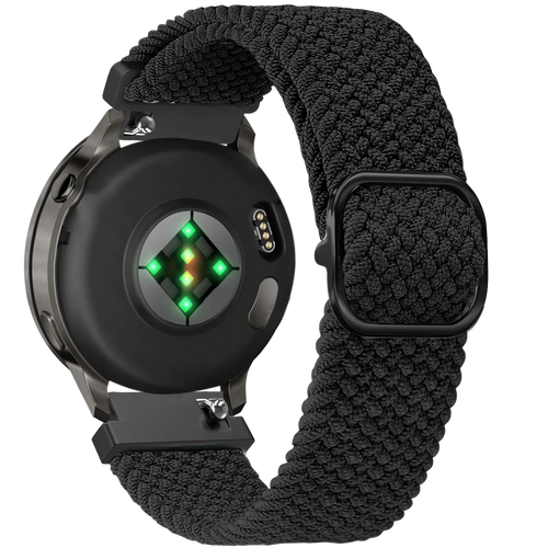 Bandz Garmin Venu 3s Adjustable Braided Strap (Black)