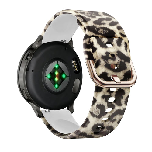 Bandz Garmin Vivomove HR Silicone Strap 'Lucky Leopard'