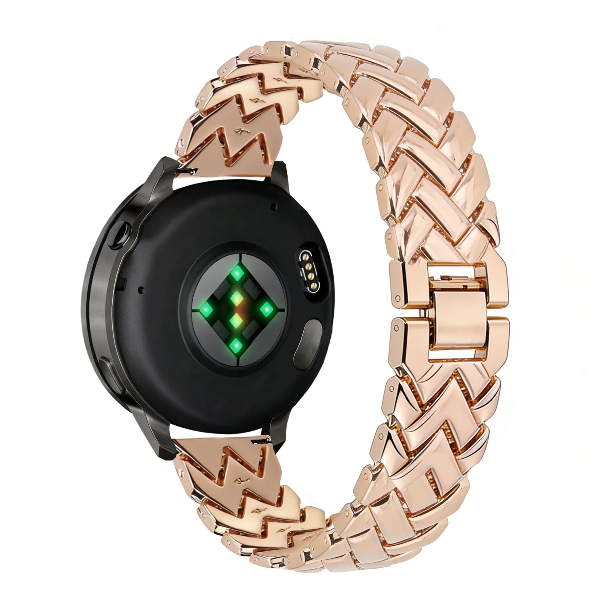 Bandz Garmin Vivomove 3s Metallarmband 'V-Type' (Roségold)