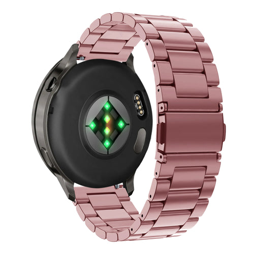 Bandz Garmin Forerunner 255s Stahlarmband 'Classic' (Rosa)