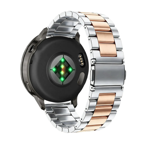 Bandz Garmin Vivoactive 3 Stahlarmband 'Classic' (Silber/Roségold)