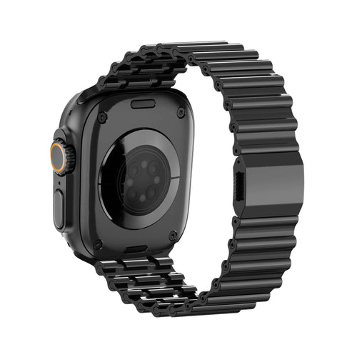 Bandz Apple Watch Premium Steel Strap 'Ocean' (Black)