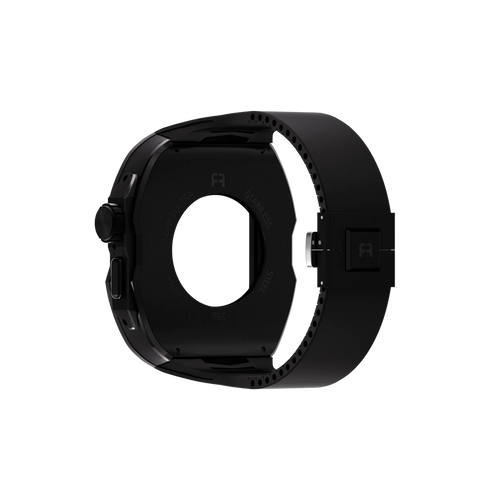 Reqior Apple Watch Ultra Hülle mit integriertem Gummi-Armband (Schwarz)