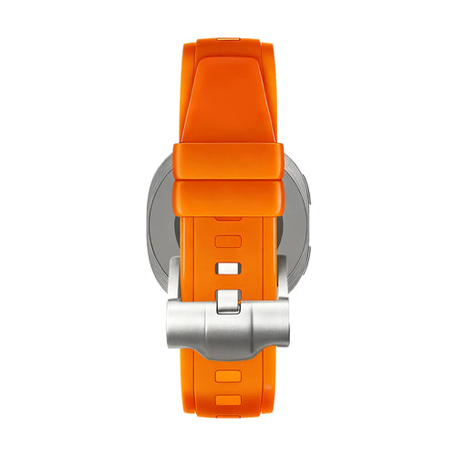 Bandz Samsung Galaxy Watch 8 - 40mm Silikonarmband 'Luxe Liquid' (Orange)
