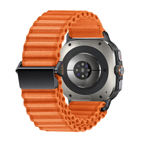 Samsung Galaxy Watch Ultra Outdoor Nylon Strap (Orange)