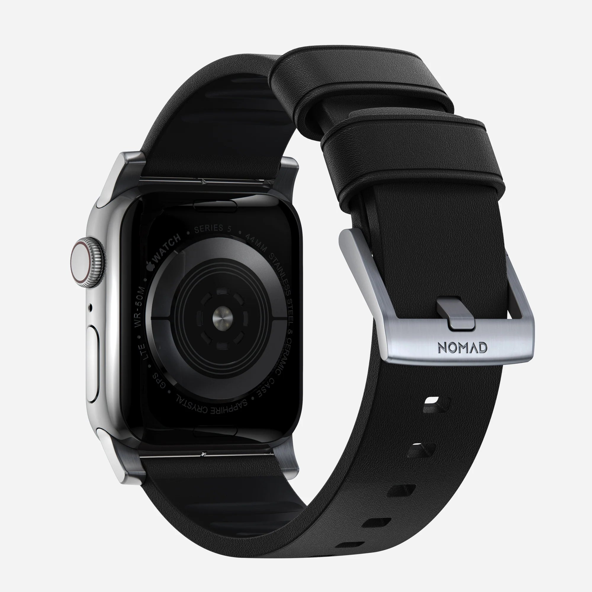 Nomad Active Pro Apple Watch Hybrid Armband (Schwarz/Silber)