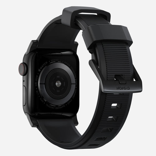 Nomad Rugged Apple Watch Silicone Strap (Black)