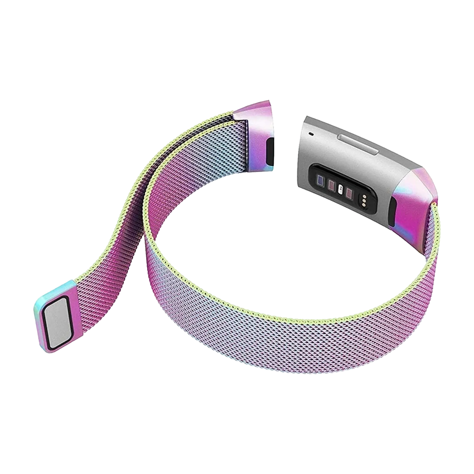 Fitbit Charge 4 Milanese Armband (Regenbogen)