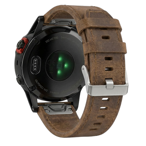Garmin Fenix 7 Leather Strap (Brown)