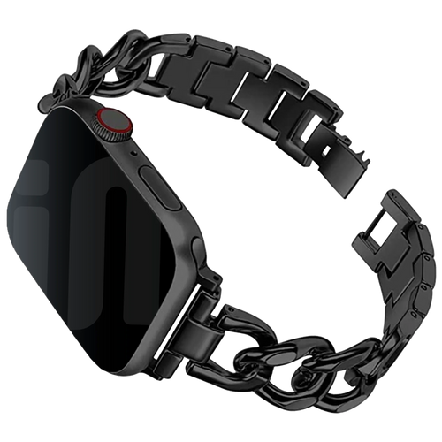 Apple Watch Stahlkettenband (Schwarz)