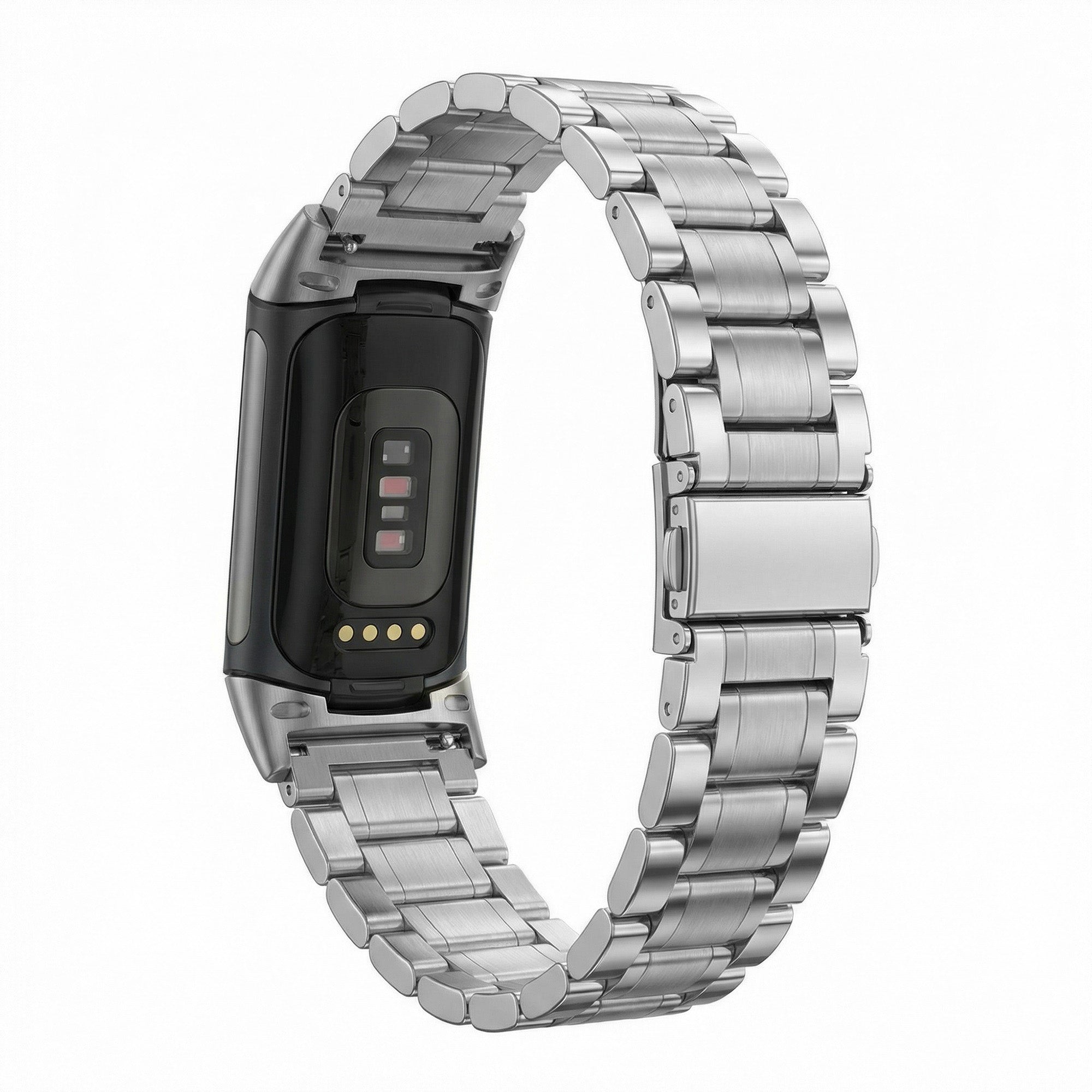 Fitbit Charge 5 Metal Link Armband (Silber)
