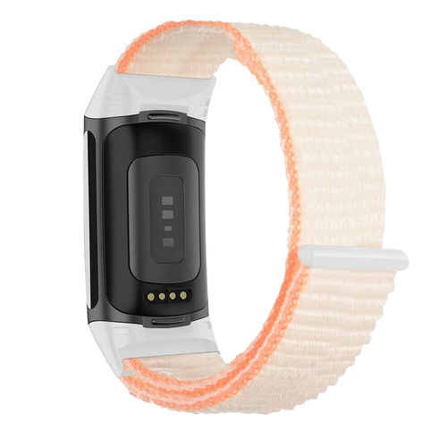 Fitbit Charge 6 Nylonarmband (Beige)