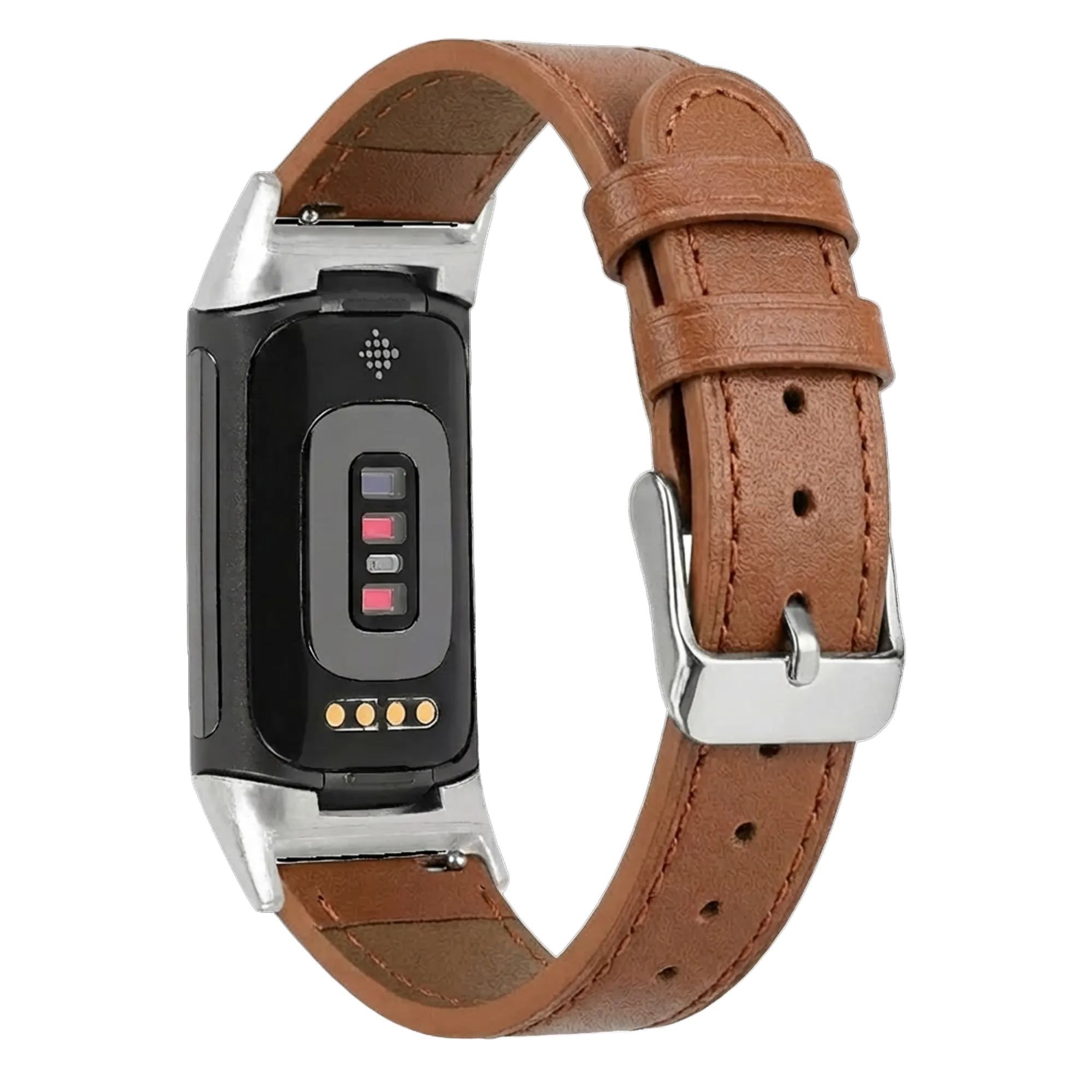 Fitbit Charge 6 Leather Strap (Brown)
