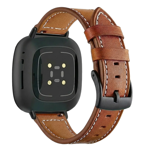 Fitbit Sense 2 Lederarmband (Braun)