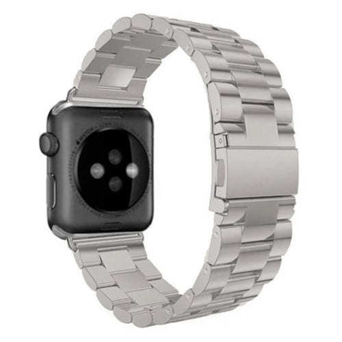 Steel Strap, titanium, on a watch, 3/4 rear view