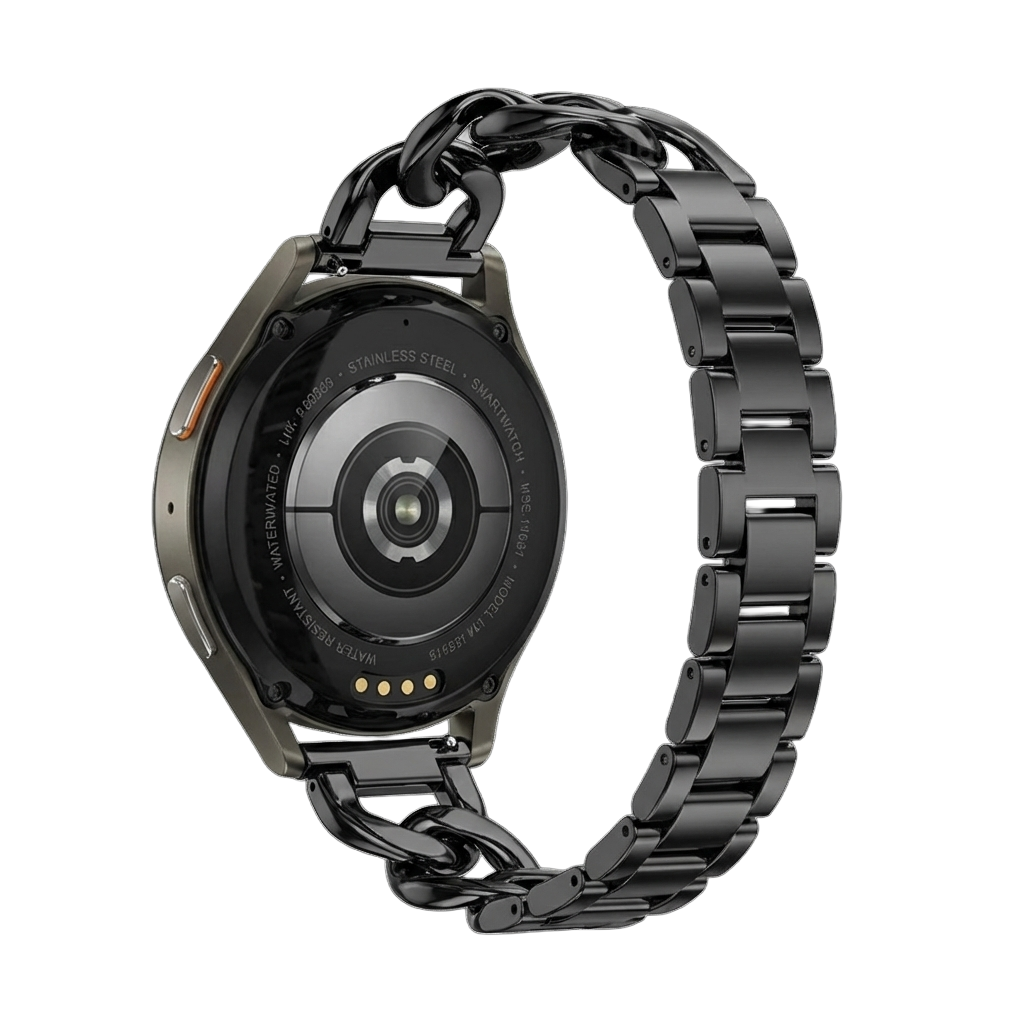 Samsung Galaxy Watch 42mm Stahlkettenband (Schwarz)