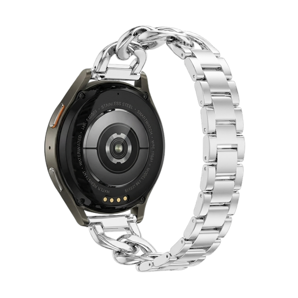 Samsung Galaxy Watch 42mm Stahlkettenband (Silber)