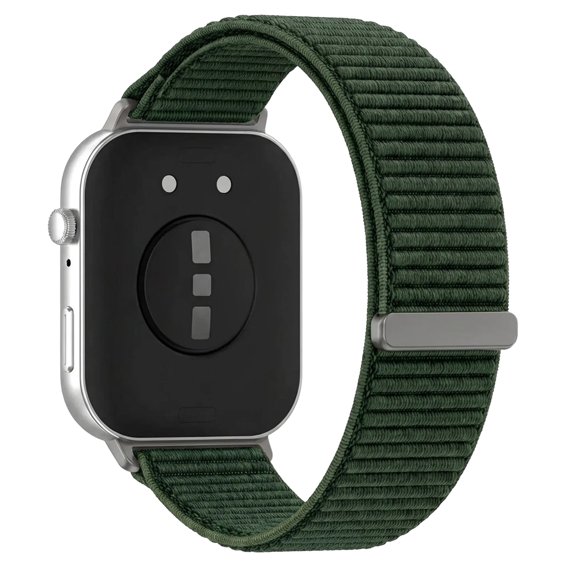 Huawei Watch Fit 3 Nylon Wave Armband (dunkelgrün)
