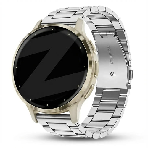 Bandz Garmin Venu 3s Stahlarmband 'Classic' (Silber)