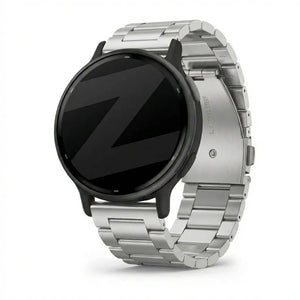 Bandz Garmin Vivoactive 5 Titanium Link Strap (Silver)
