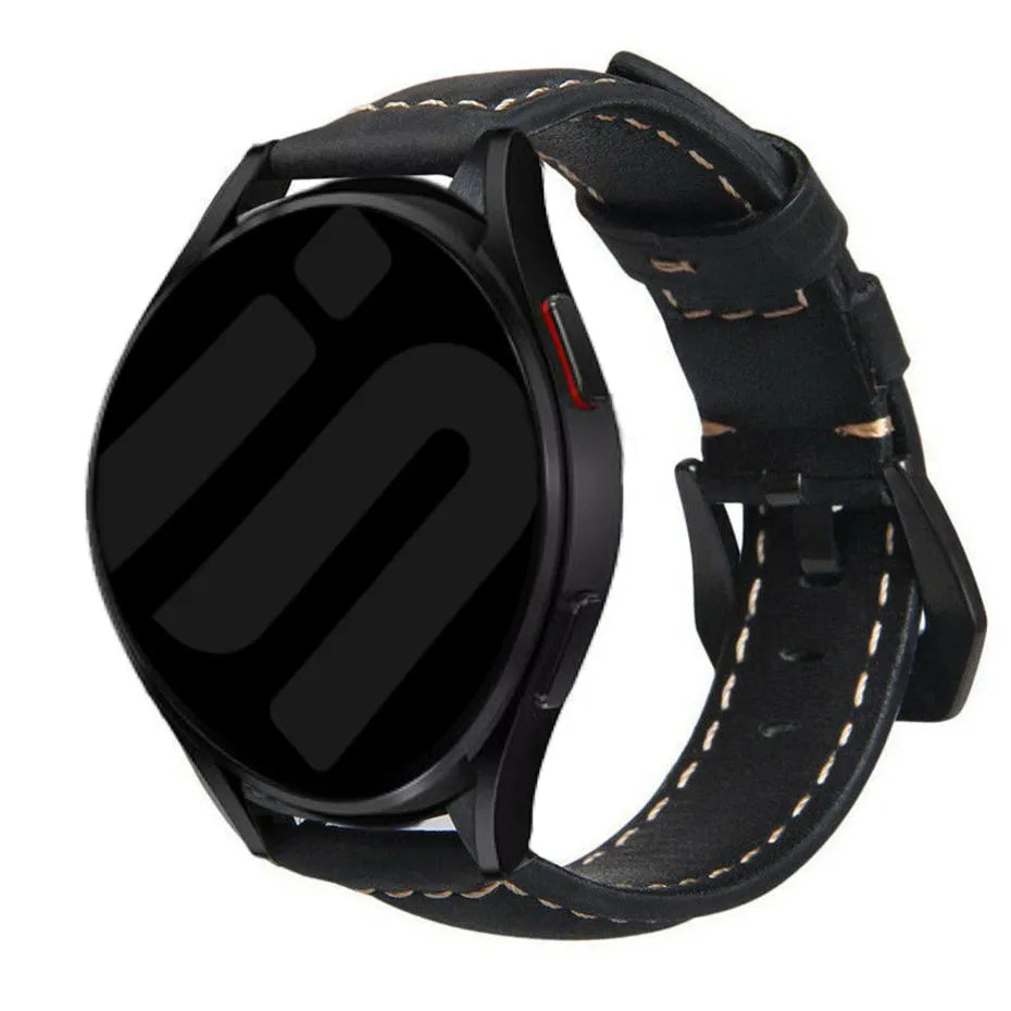 Coros Apex 42mm Lederarmband (Schwarz)