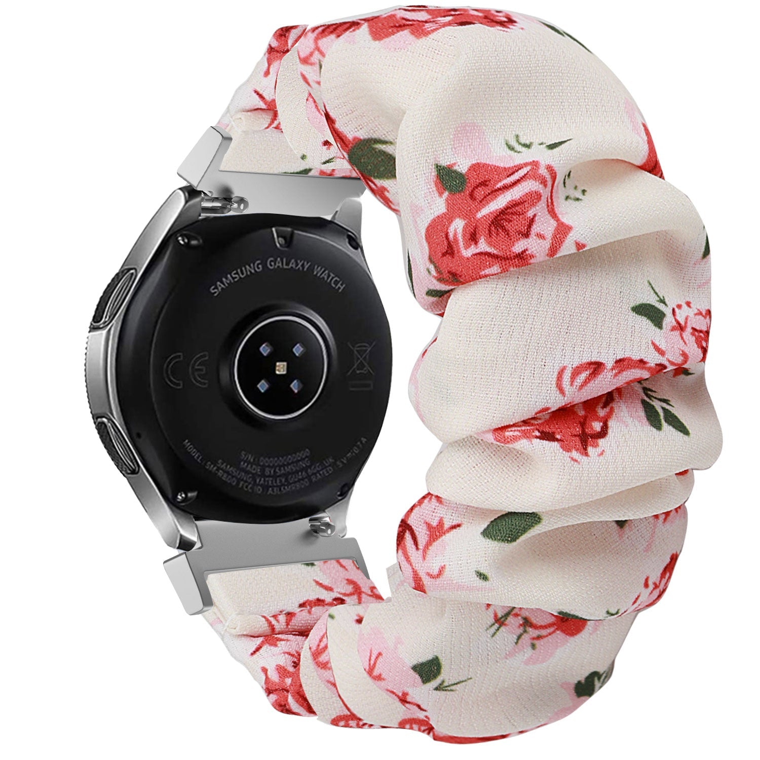 Samsung Galaxy Watch 6 - 44mm Scrunchie Armband (Blumen)