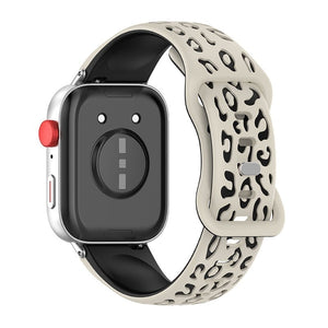 Huawei Watch Fit 4 Leopard Silikonarmband (Polarstern/Schwarz)