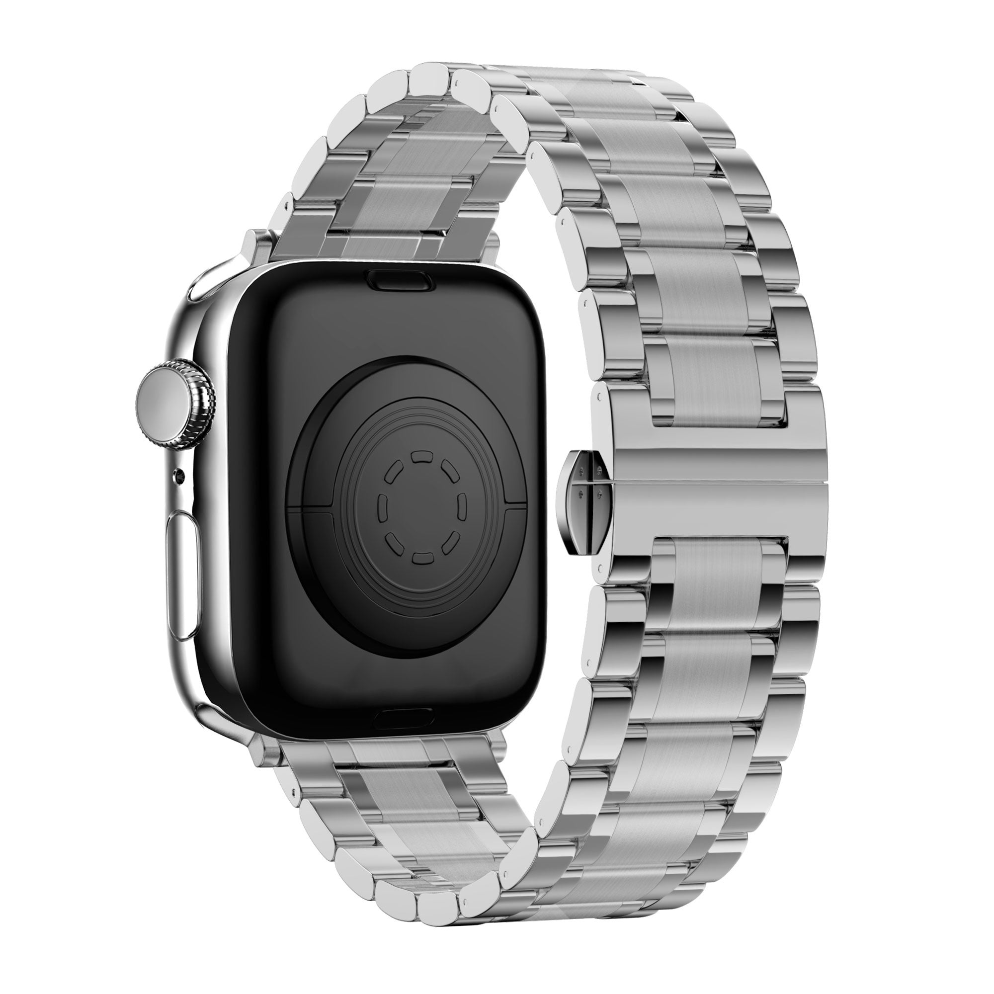 Bandz Apple Watch Ultra Stahl Gliederarmband 'Deluxe' (Silber)