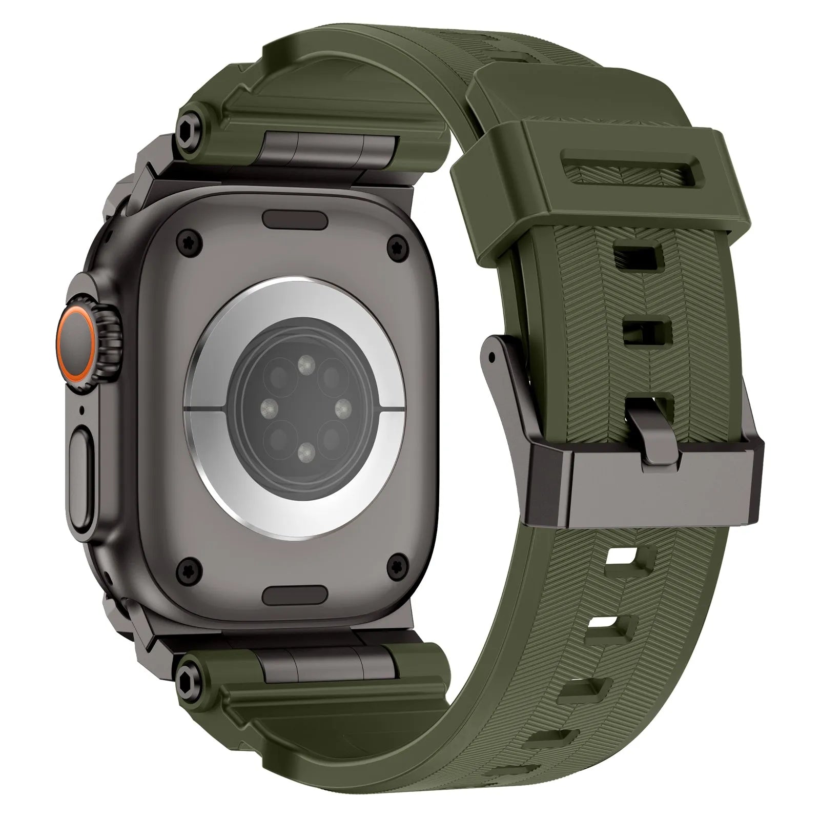 Apple Watch 'Four Claw' Silikonarmband (Grün)