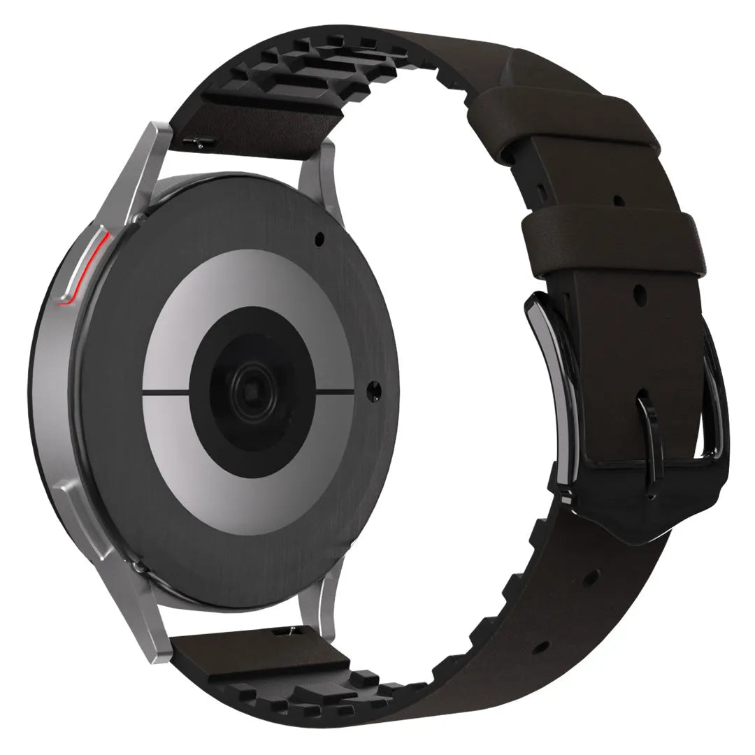 Coros Apex 2 Leder-/ Silikonarmband (Braun)