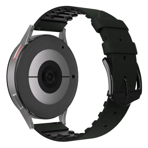 Amazfit Bip U (Pro) Leather / Silicone Strap (Green)