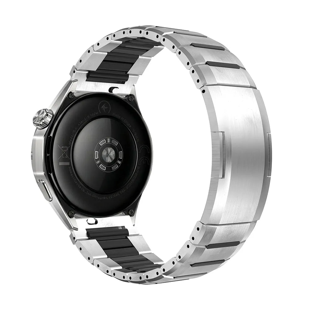 Gard Pro Health 4 Smartwatch 'One Push' Stahl-Hybridarmband (Titan/Schwarz)