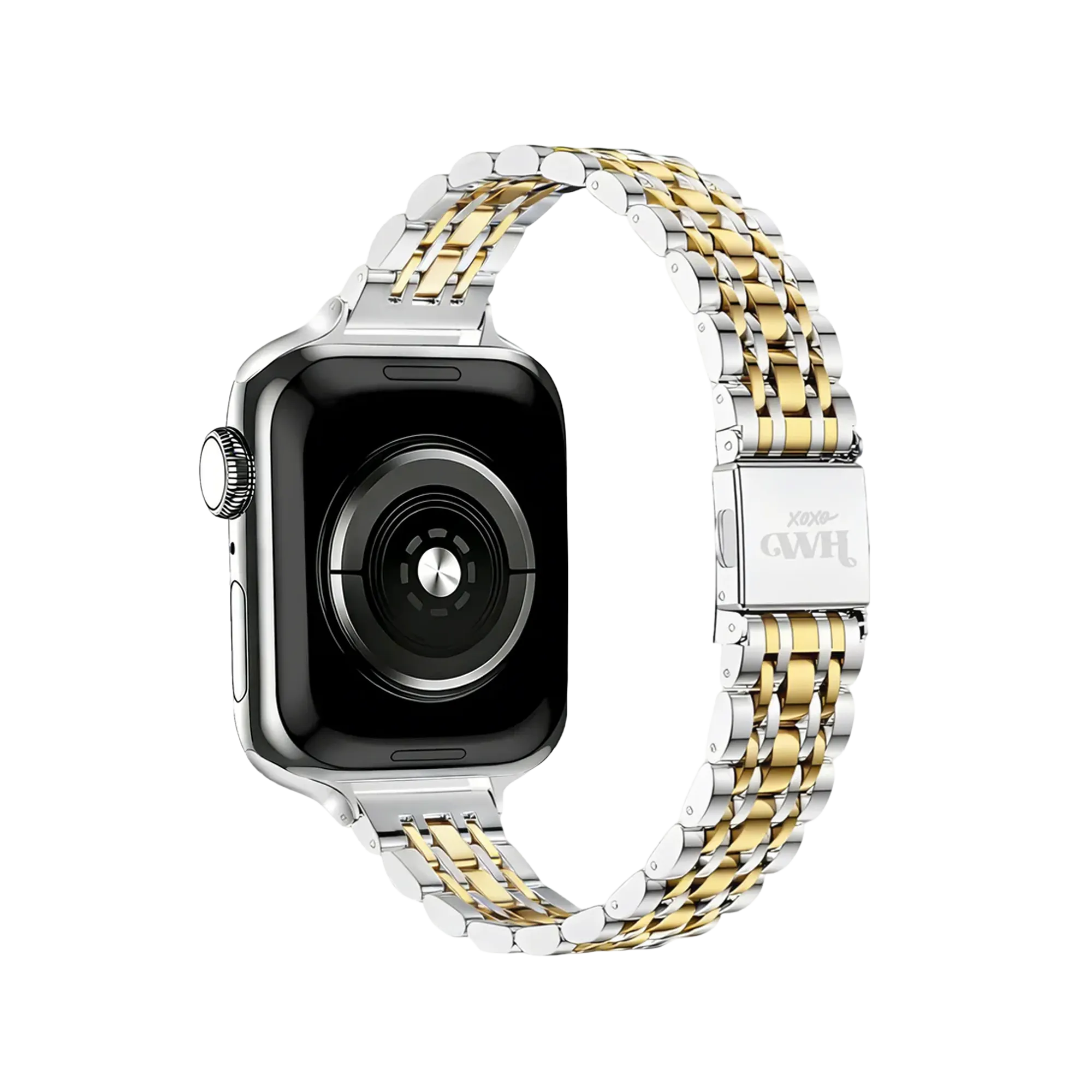 xoxo Wildhearts Apple Watch Stahlarmband 'Slim' (Silber/Gold)
