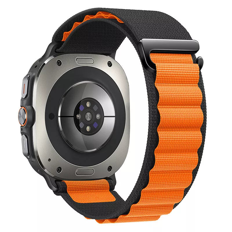 Samsung Galaxy Watch Ultra Alpine Armband (Schwarz/Orange)