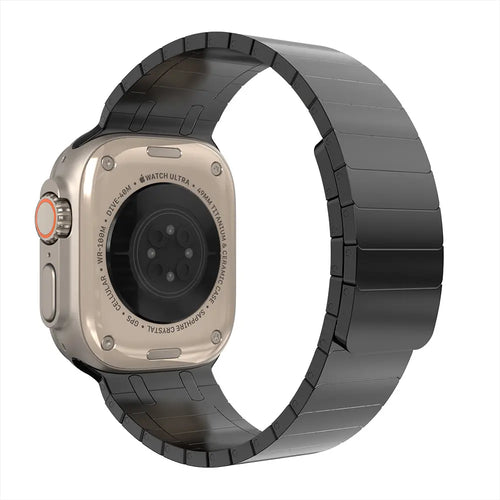 Apple Watch Premium Magnetic Steel Strap (Black)