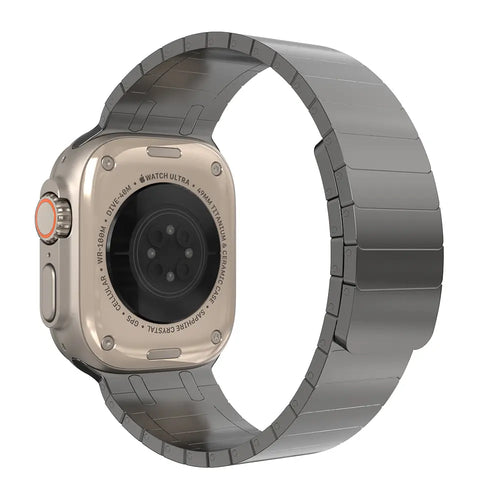 Apple Watch Premium Magnetic Steel Strap (Titanium Grey)