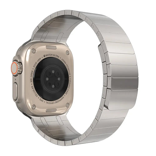 Apple Watch Premium magnetisches Stahlarmband (Titan Gold)