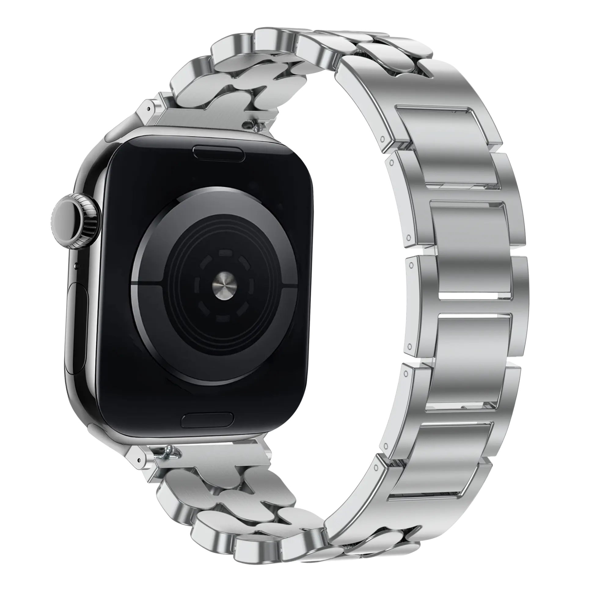 Bandz Apple Watch Stahlarmband 'Oval' (Silber)