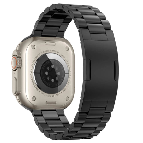 Apple Watch Raffiniert Stahlarmband (Schwarz)