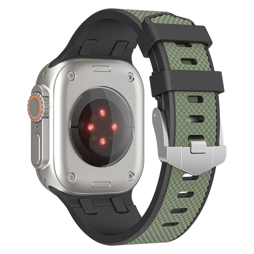 Apple Watch Sport Grain Strap (Black/Green)
