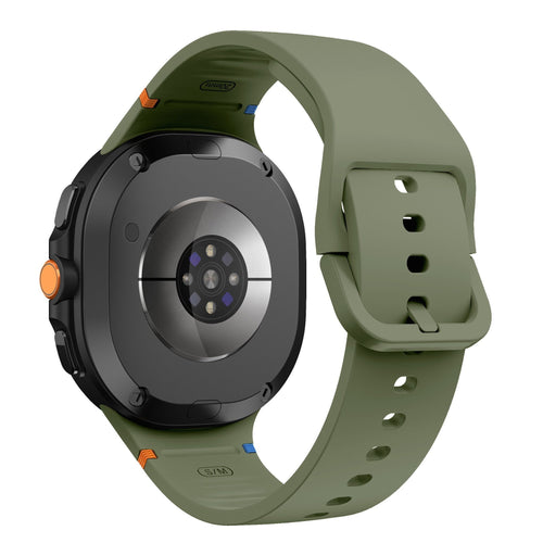 Samsung Galaxy Watch 8 - 44mm Silikonarmband (Armee Grün)