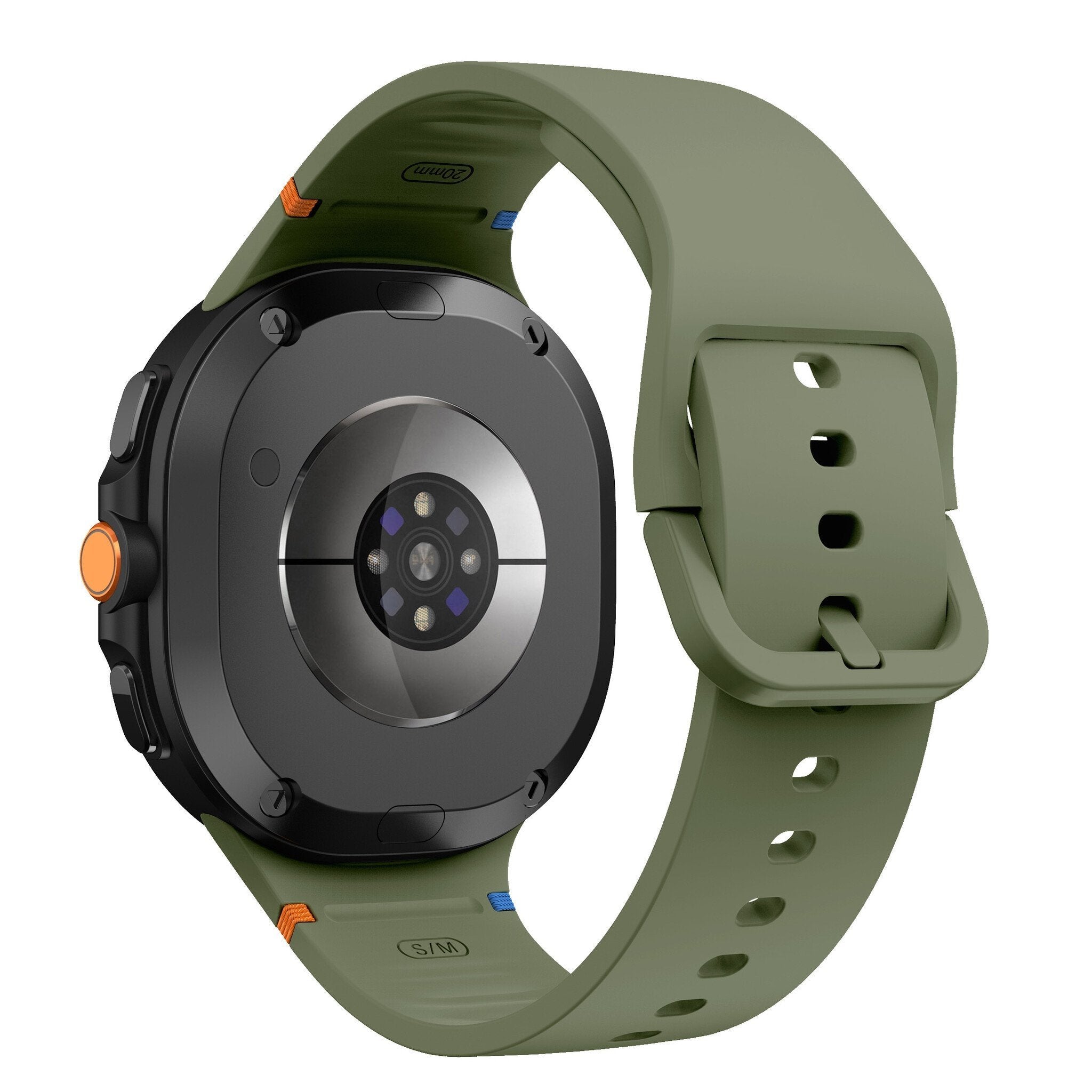 Samsung Galaxy Watch 8 - 44mm Silikonarmband (Armee Grün)
