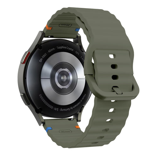 Huawei Watch GT 5 - 46mm Wave Silikonarmband (Armeegrün)