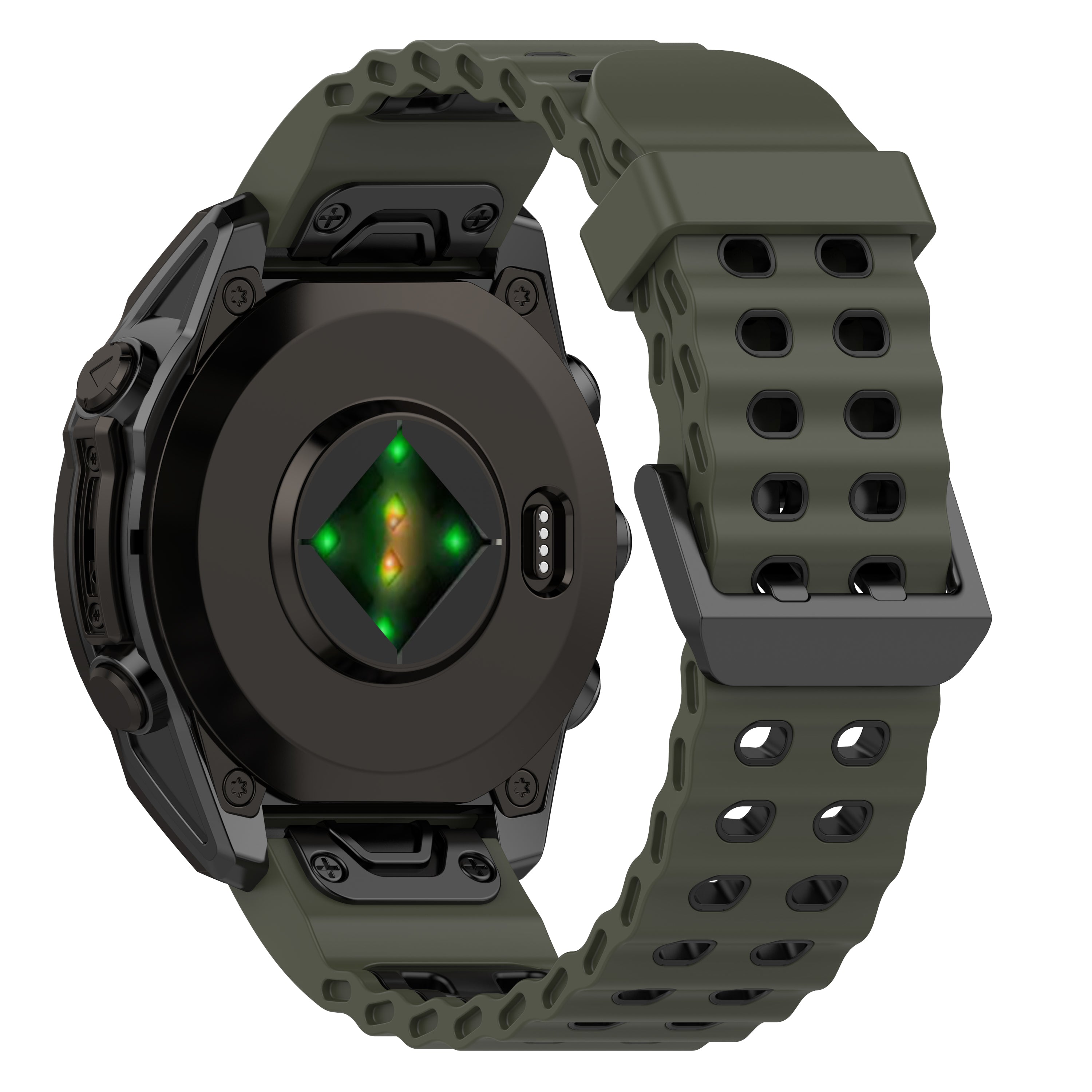 Garmin Tactix 7 Pro Wave Sportarmband (Grün/Schwarz)