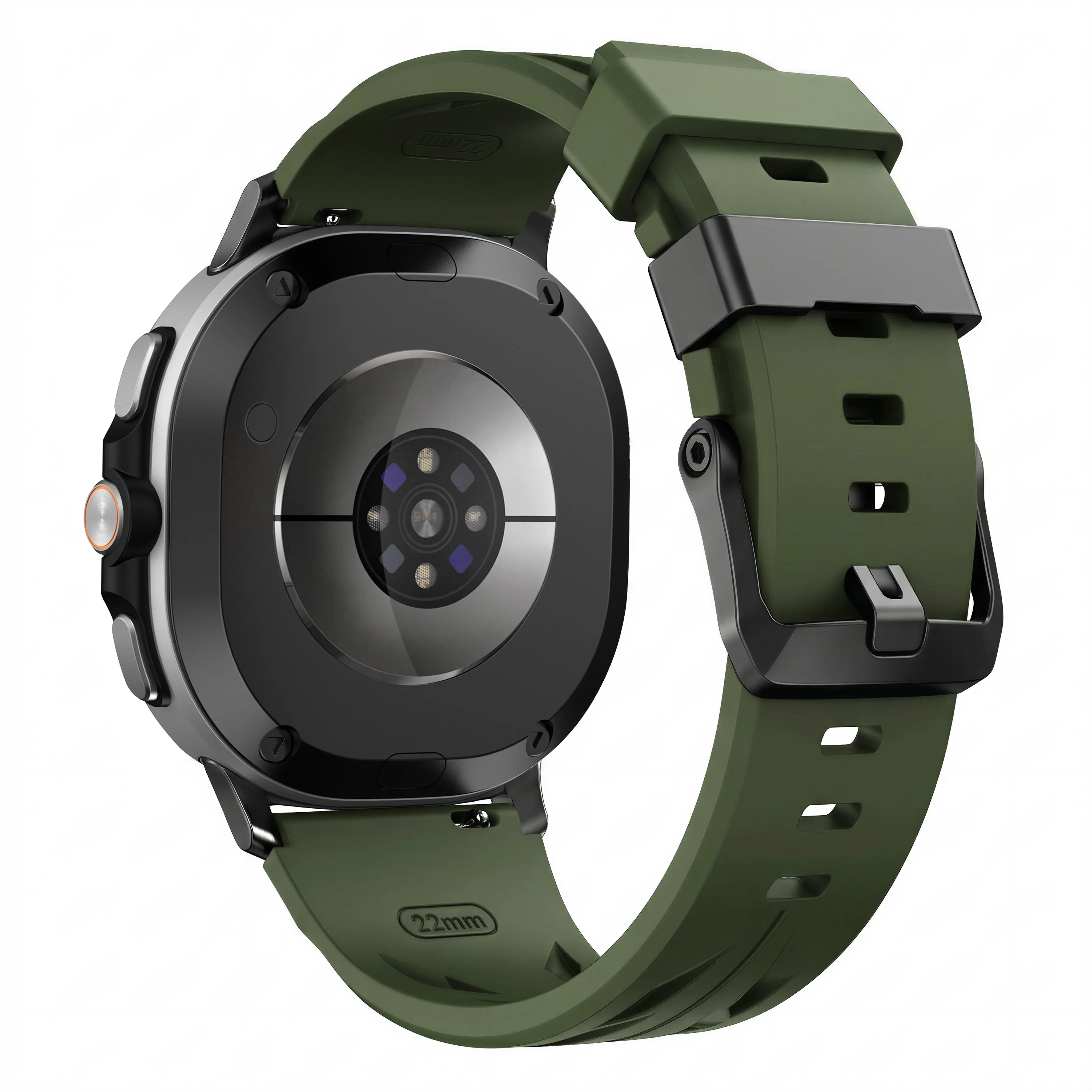 Samsung Galaxy Watch 9 - 44mm Race Silicone Strap (Army Green)