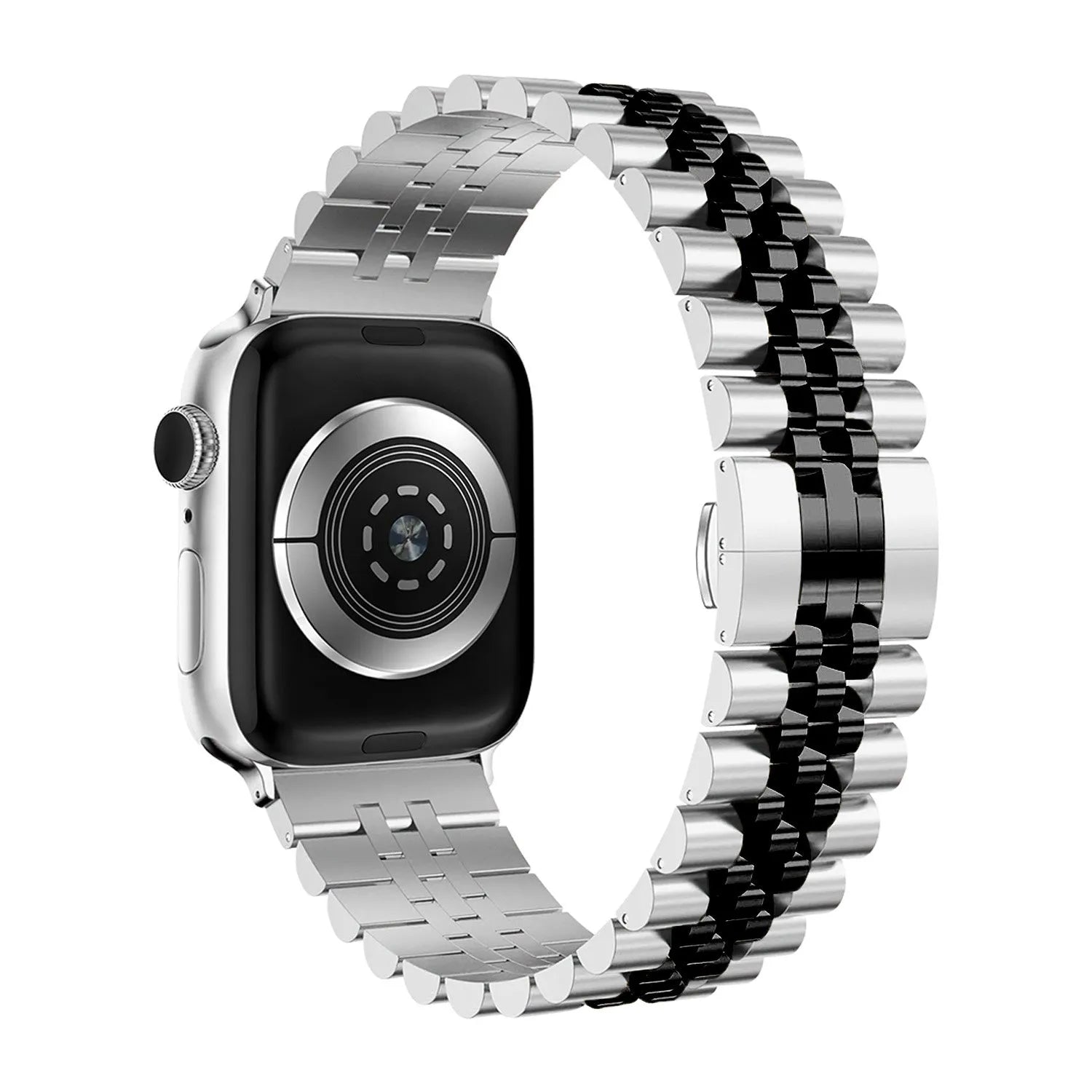 Apple Watch Jubilee Stahlband (Silber/Schwarz)